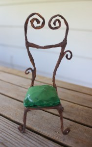 Fairy furniture miniature chair tutorial #fairygarden #beneaththeferns 1