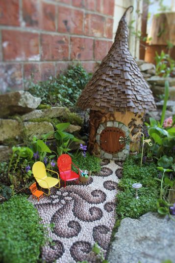 Fairy house fairy garden miniatures at beneaththeferns.w... #Fairyhouse #fairygarden #miniature #beneaththeferns 8