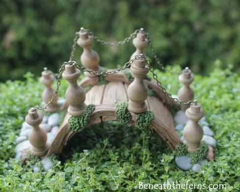 Fairy garden bridge by Beneath the Ferns