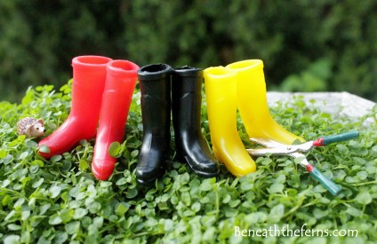 Fairy gardens supplies accessories garden boot hedgehog