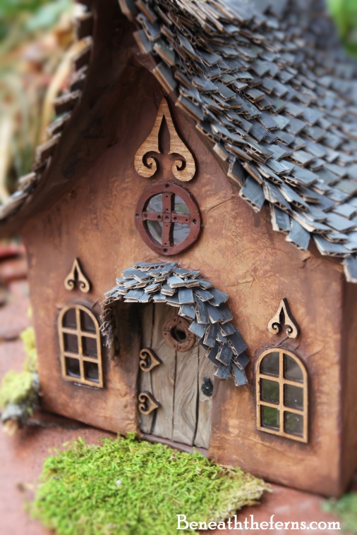 Fairy door miniature dollhouse polymer clay