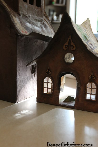 Fairy house windows and fairy door tutorial by Beneath the Ferns