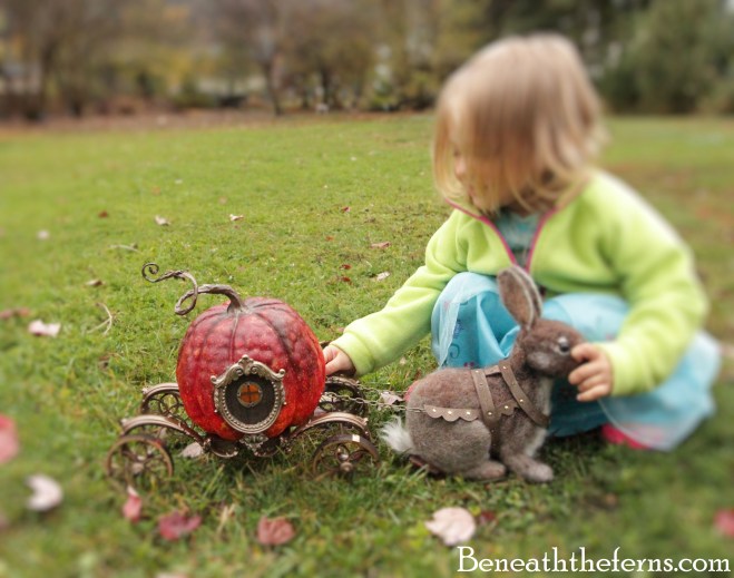 Halloween pumpkin carriage
